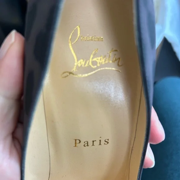 NIB Christian Louboutin Pigalle Follies 100 Nylon Reflex Leo, size 36.5 - Picture 3 of 7